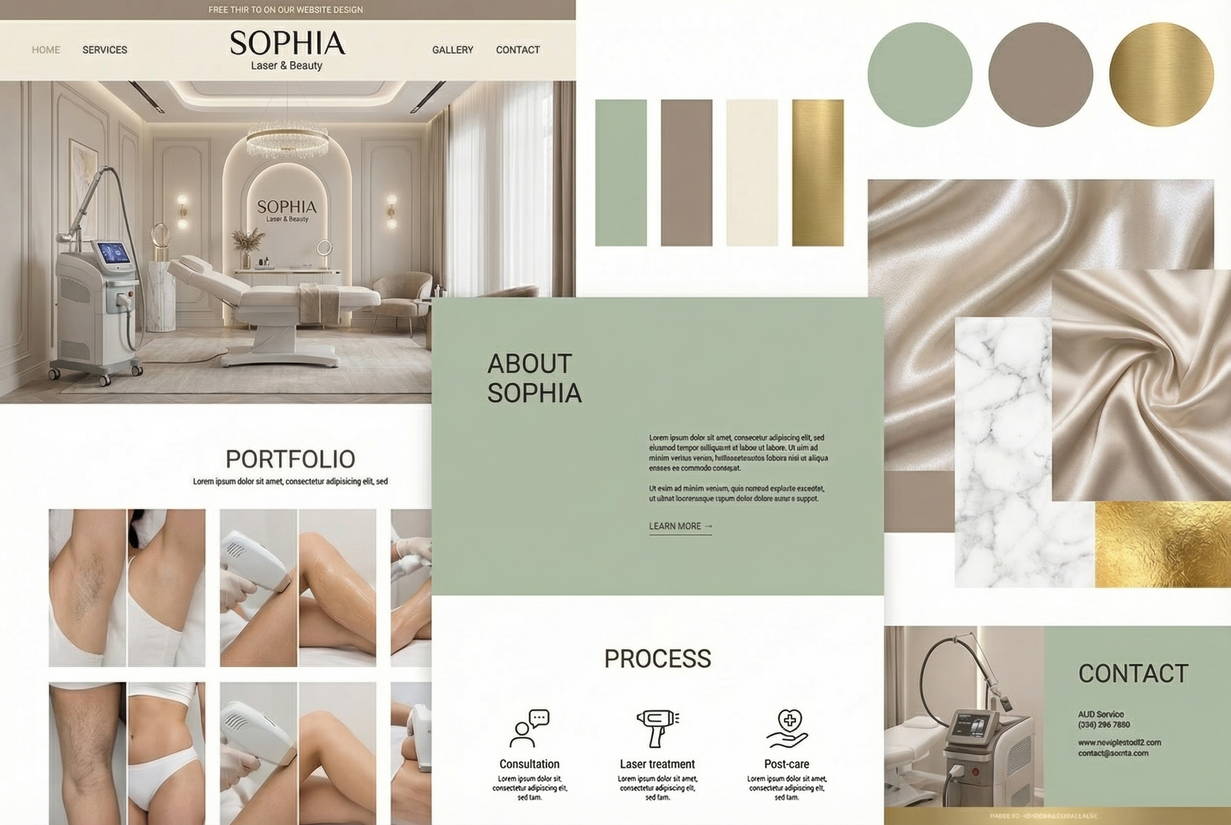 Website or app UI design layout created by Kreative Angle