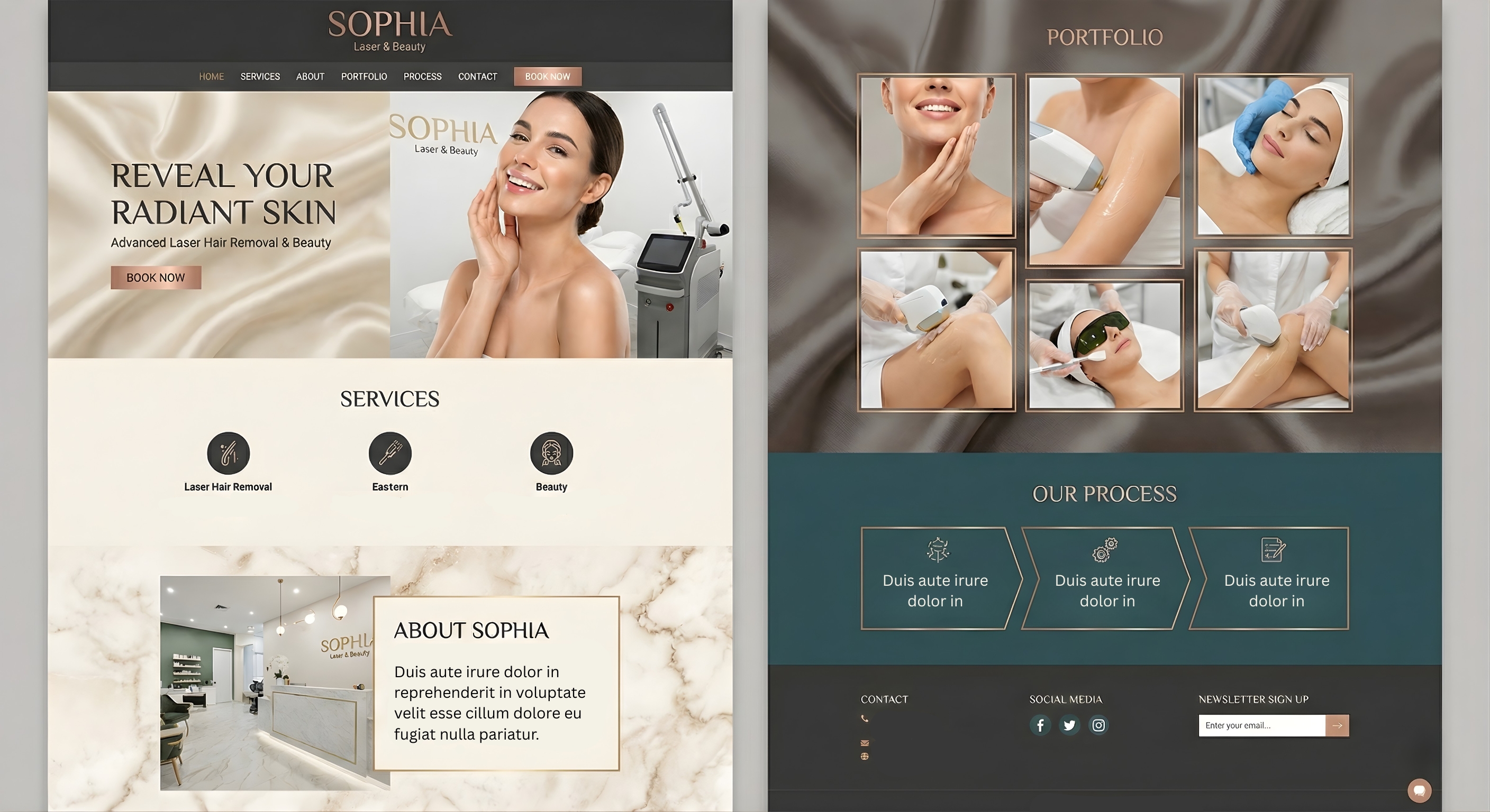 Creative visual design sample used in branding and marketing project